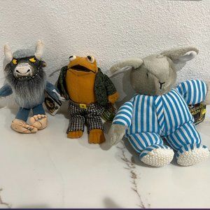 Vintage Crocodile Creek Book Friends- Bernard, Toad, and Bunny (and Super Dog)
